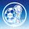 2026年国际足联世界杯官方中文官网标识，金色大力神杯与蓝色FIFA徽章组合