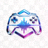 电竞实时数据网流线型发光电竞Logo