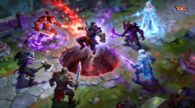 DOTA2 职业赛事肉山团战切入画面